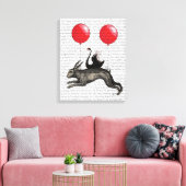 186.ウサギの船 キャンバスプリント (インサイチュ (リビング))