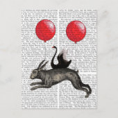 186.ウサギの船 ポストカード (正面)