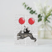 186.ウサギの船 ポストカード (スタンド正面)