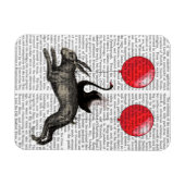 186.ウサギの船 マグネット (横)