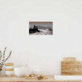 186.老人と荒れ狂う海 ポスター (キッチン)