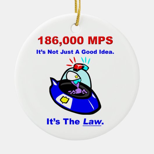 186,000 MPSのオーナメント セラミックオーナメント (正面)