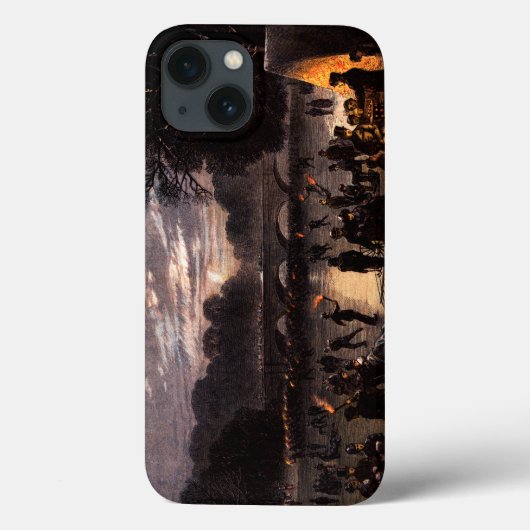 1870アイススケートで滑るイン・ロンドン Case-Mate iPhoneケース (裏面)