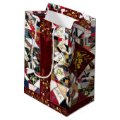 1870パッチワークキルトフローラ刺繍抱き枕 ミディアムペーパーバッグ (裏面アングル)