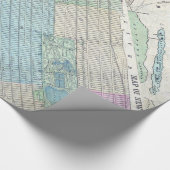 1870マップニューヨークシティセントラルパーク ラッピングペーパー (角)