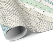 1870マップニューヨークシティセントラルパーク ラッピングペーパー (ロールコーナー)