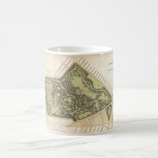 1870展望パークマップマグカップ コーヒーマグカップ (中央)