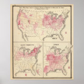 1870年に生産された小麦の乳製品トウモロコシ ポスター (正面)