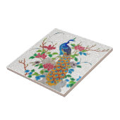 1870年代美的な長フランスのさの孔雀レプロ タイル (側面)