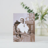 1870年頃のソジャーナー真理のポートレート ポストカード (スタンド正面)