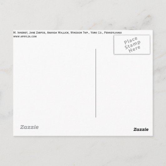 1870年頃の三国女性 ポストカード (裏面)