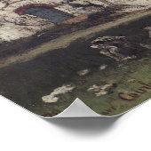 1870年、嵐の後のエレットの断崖 ポスター (角)