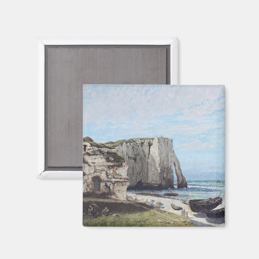 1870年、嵐の後のエレットの断崖 マグネット (正面/裏面)
