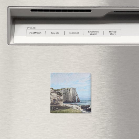 1870年、嵐の後のエレットの断崖 マグネット (インサイチュ (食洗機))