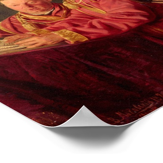 1870年、教会の聖歌 ポスター (角)