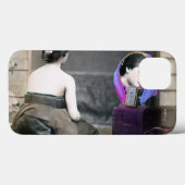 1870日本の名の脱衣室の女性 Case-Mate iPhoneケース (裏面 (横))
