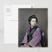 1870美日本の女 ポストカード (正面/裏面)