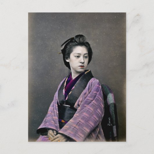 1870美日本の女 ポストカード (正面)