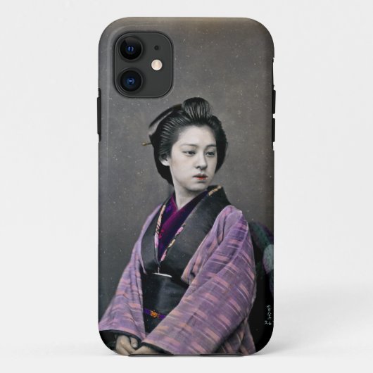 1870美日本の女 Case-Mate iPhoneケース (裏面)