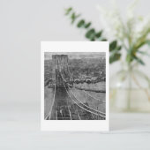 1870sニューヨークシティブルックリンブリッジ建築 ポストカード (スタンド正面)