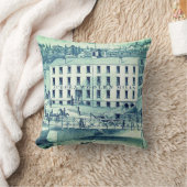 1871オーロライリノイヌウールミルズ クッション (ブランケット)