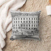 1871オーロライリノイヌウールミルズ クッション (ブランケット)