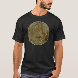 1871人のフランス語10のサンチームの(逆の) Tシャツ