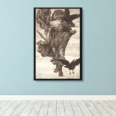 1871年ノース知恵の神オーディン キャンバスプリント (インサイチュ (ウッドフロア))