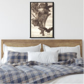 1871年ノース知恵の神オーディン キャンバスプリント (インサイチュ (寝室))