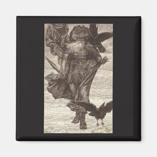 1871年ノース知恵の神オーディン マグネット (正面)