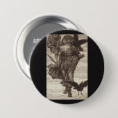 1871年ノース知恵の神オーディン 缶バッジ (正面&裏面)