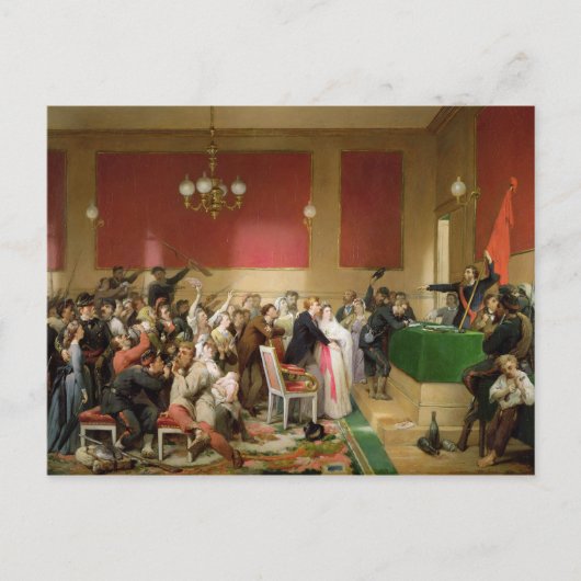 1871年結婚のパリ共産党政権下のAの作品 ポストカード (正面)