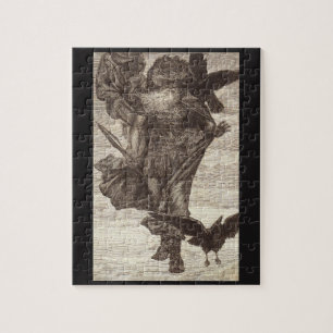 1871年Odin、知恵のNorseの神の ジグソーパズル