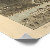 1871 Knoxville, TN Bird's-eye viewパノラママップ ポスター (角)