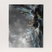 1872年の嵐で難破 ジグソーパズル (縦)