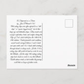 1872年の嵐で難破 ポストカード (裏面)