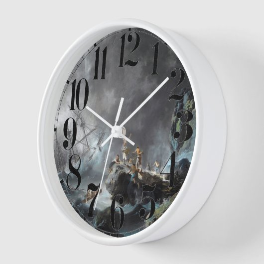 1872年の嵐で難破 壁時計 (傾斜)