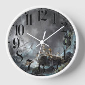 1872年の嵐で難破 壁時計 (正面)