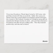 1872年摂政市 ポストカード (裏面)