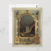 1872年頃のマソニックグラフリソグラフプリント画像 ポストカード (正面/裏面)