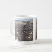 1873年のテキサス州サンアントニオ 古地図 コーヒーマグカップ (正面左)