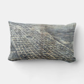 1873年テキサス州オースティン 古地図 空中写真 ランバークッション (裏面)