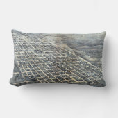 1873年テキサス州オースティン 古地図 空中写真 ランバークッション (正面)