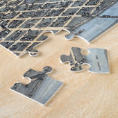 1873年テキサス州オースティン 古地図 航空図 ジグソーパズル (側面)