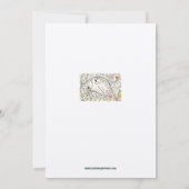 1873年ビクトリアン中世スタイル結婚時代 招待状 (裏面)