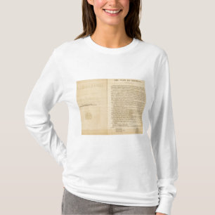 1874年のメキシコの地図書のとびら Tシャツ