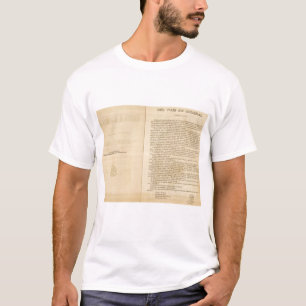 1874年のメキシコの地図書のとびら Tシャツ