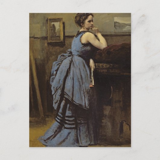 1874年の青の女 ポストカード (正面)