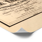 1874年カリフォルニア州・ネバダ湖地域の地図 ポスター (角)