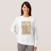 1874年ミネソタ州の地図 Tシャツ (正面フル)